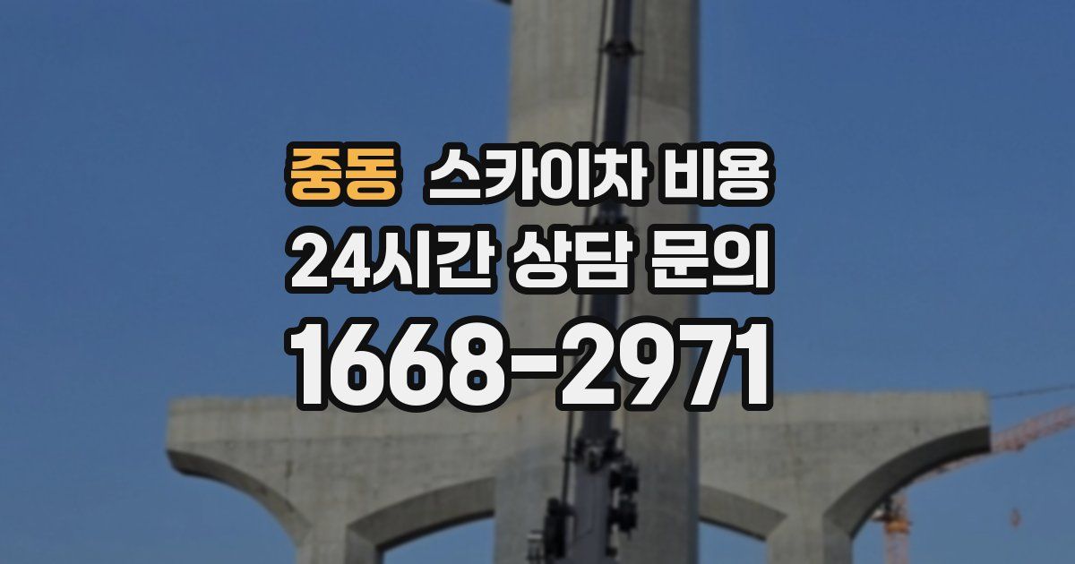 중동 스카이차 비용