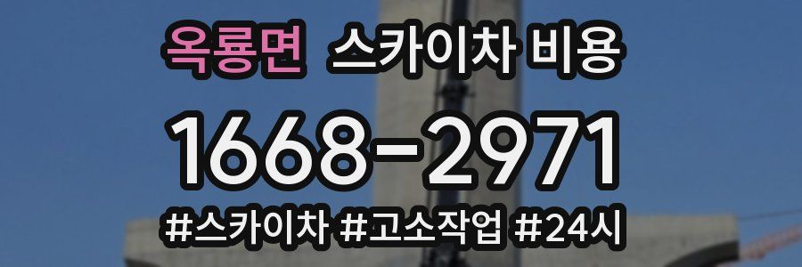 옥룡면 스카이차 비용