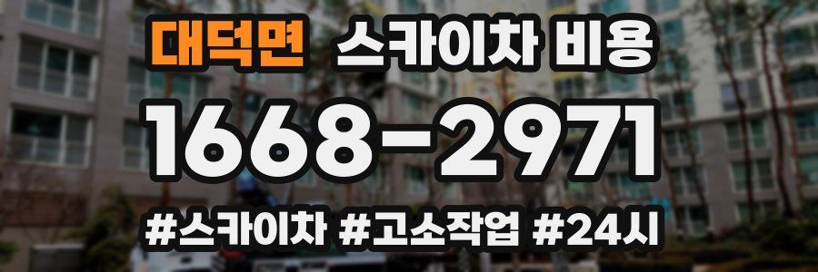 대덕면 스카이차 비용