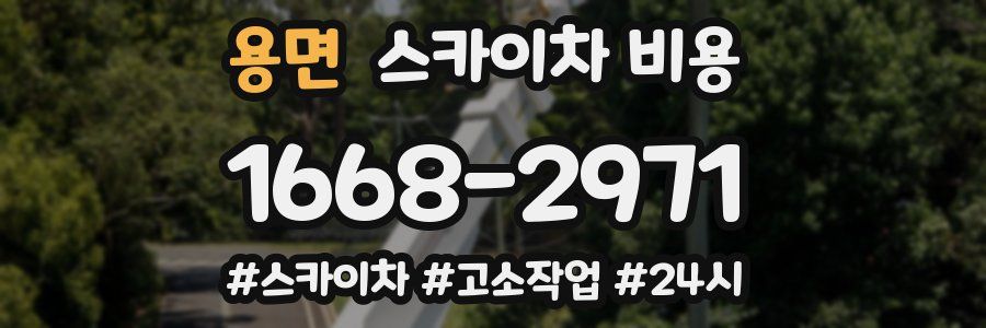 용면 스카이차 비용