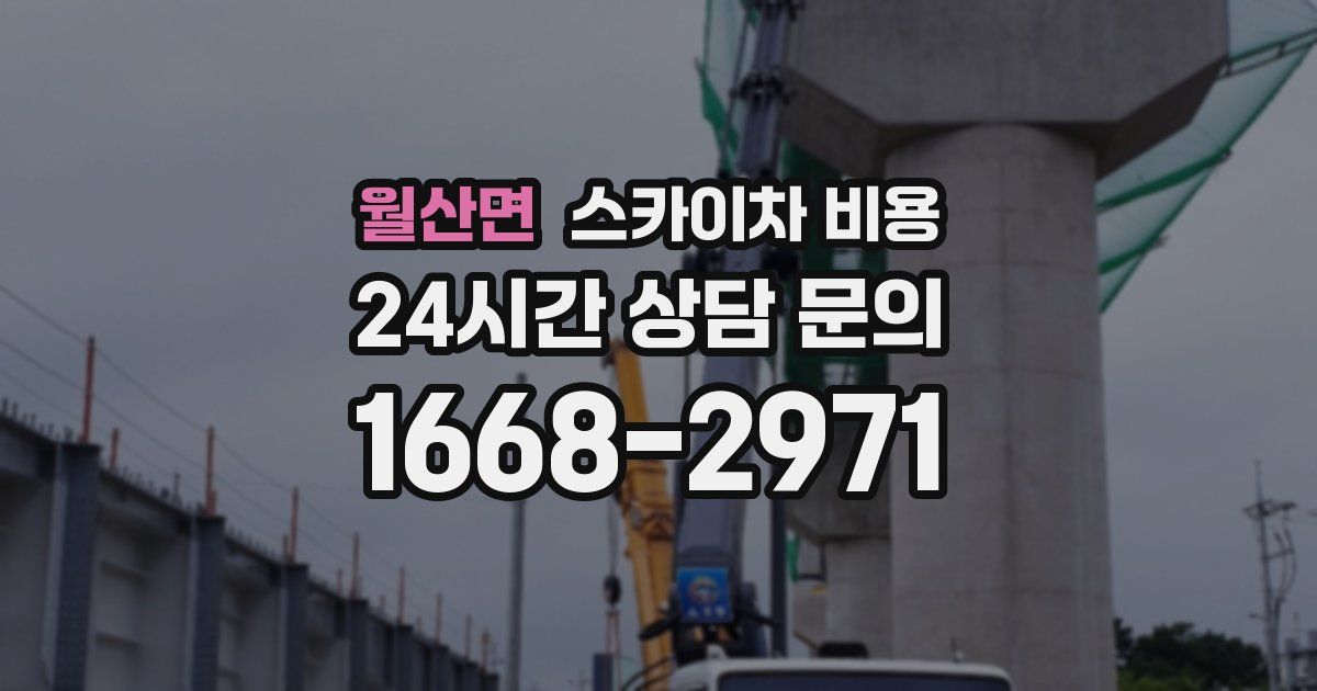 월산면 스카이차 비용