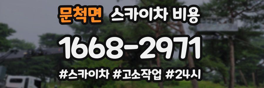 문척면 스카이차 비용