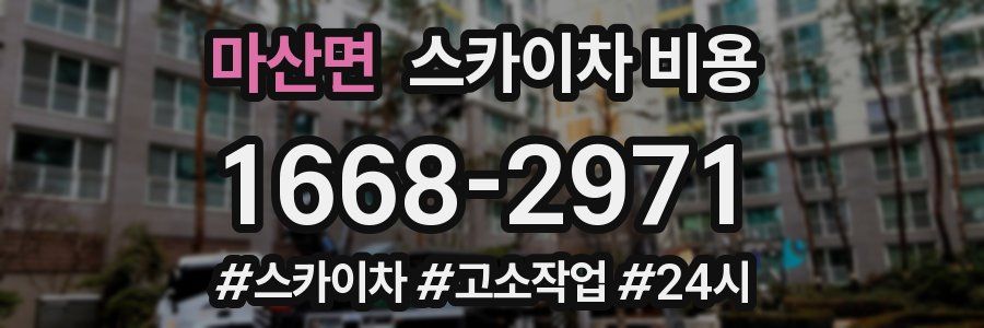 마산면 스카이차 비용