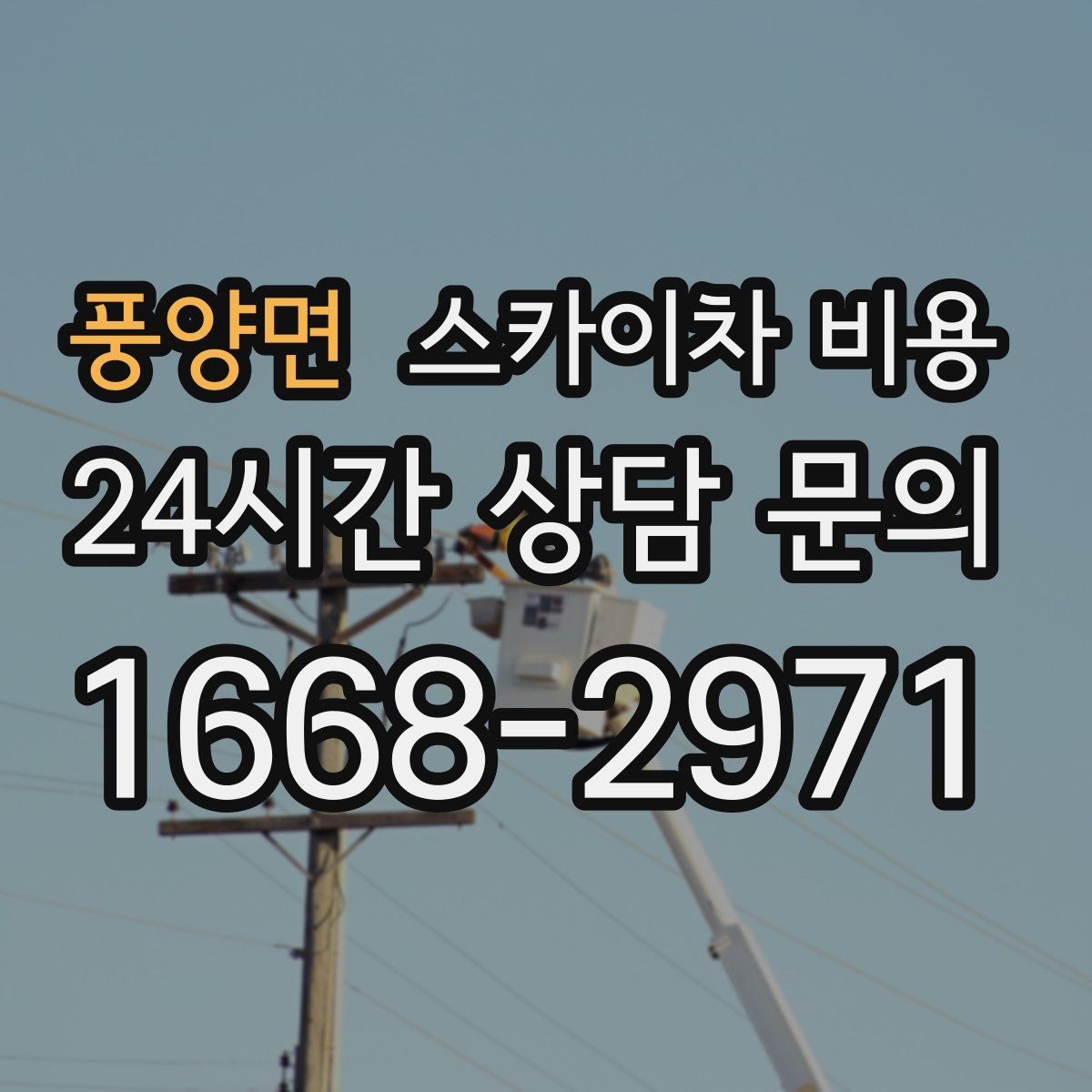 풍양면 스카이차 비용