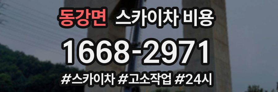 동강면 스카이차 비용