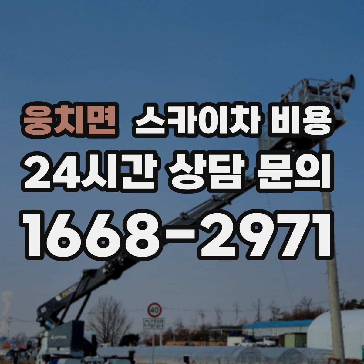 웅치면 스카이차 비용
