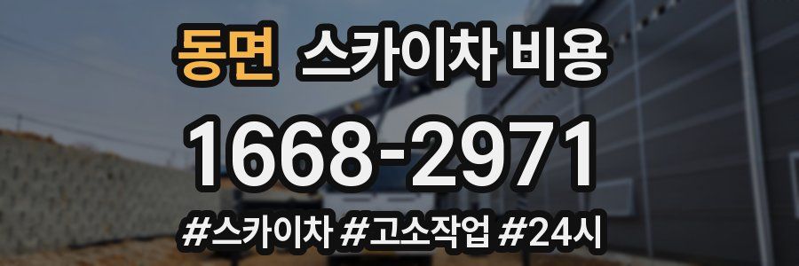 동면 스카이차 비용