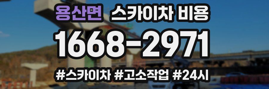 용산면 스카이차 비용