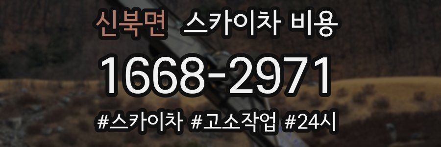 신북면 스카이차 비용