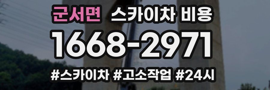 군서면 스카이차 비용