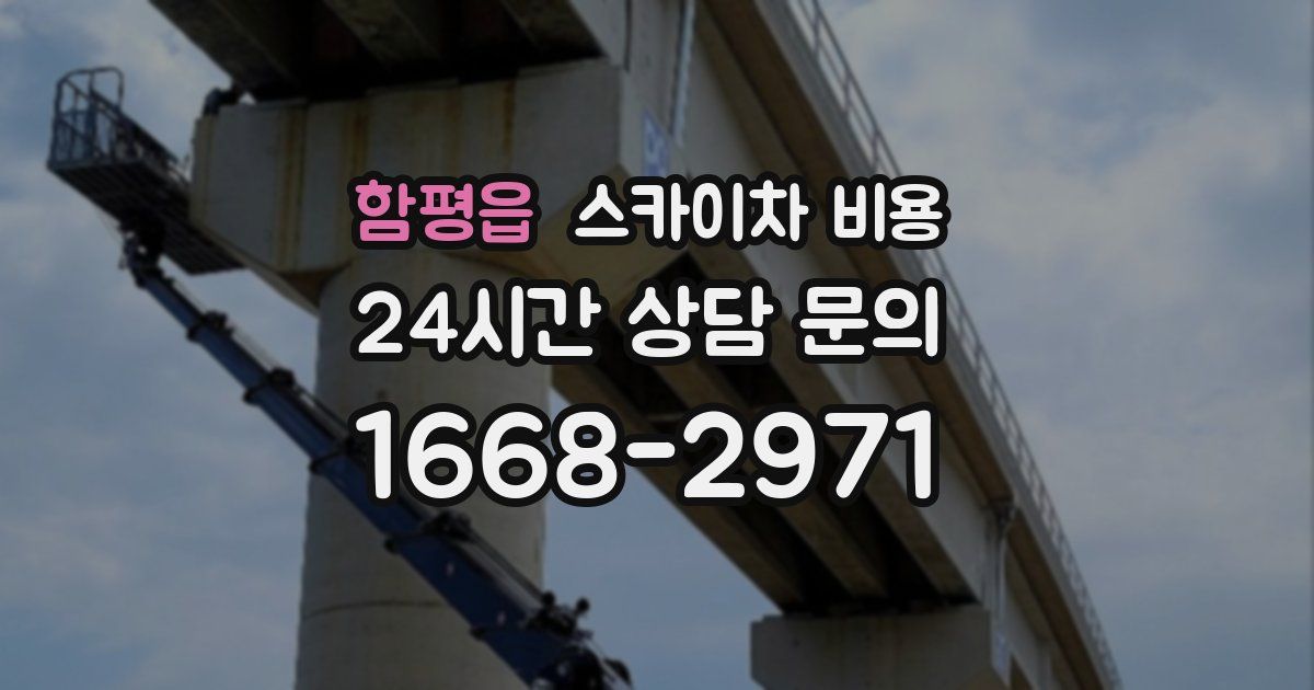 함평읍 스카이차 비용