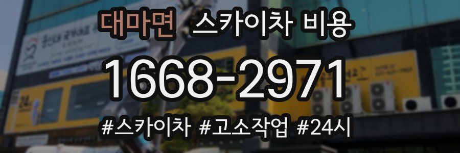 대마면 스카이차 비용