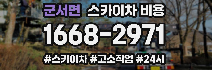 군서면 스카이차 비용