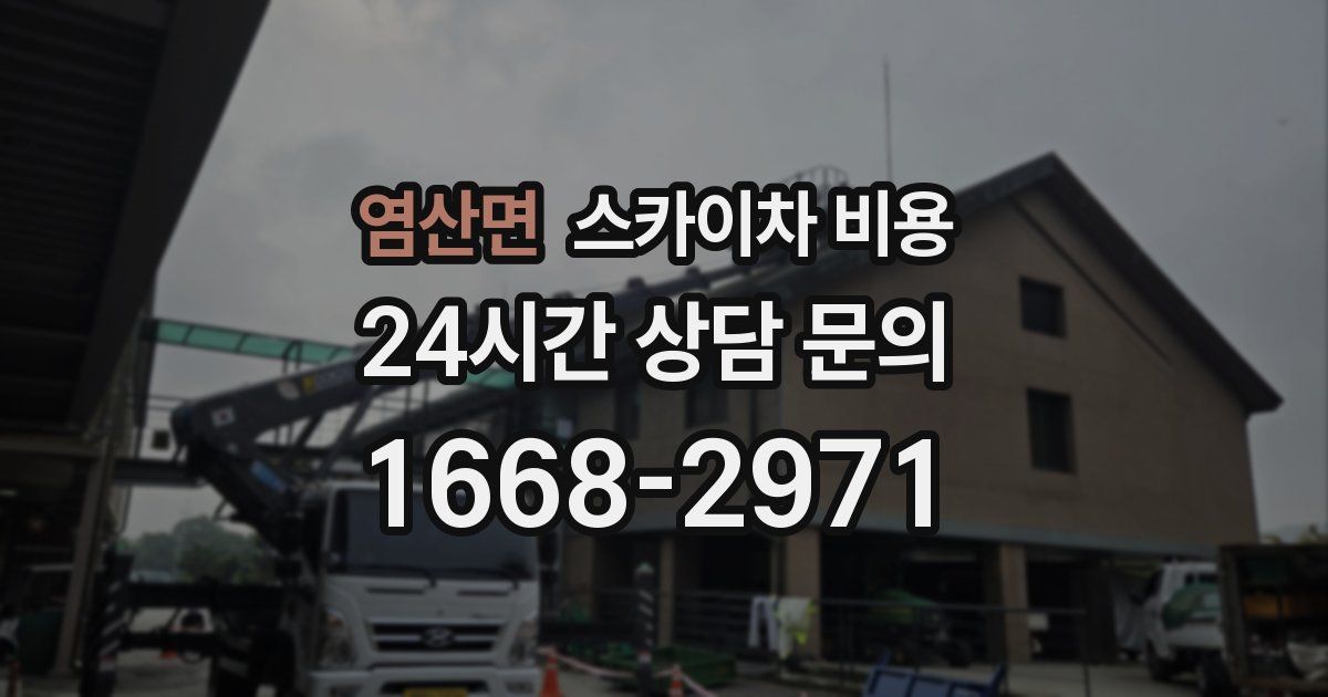 염산면 스카이차 비용