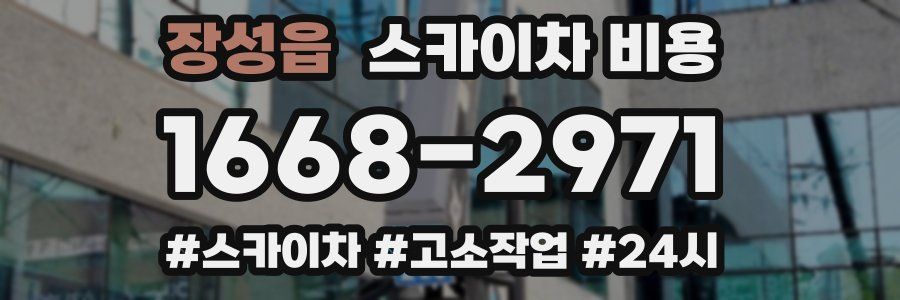 장성읍 스카이차 비용