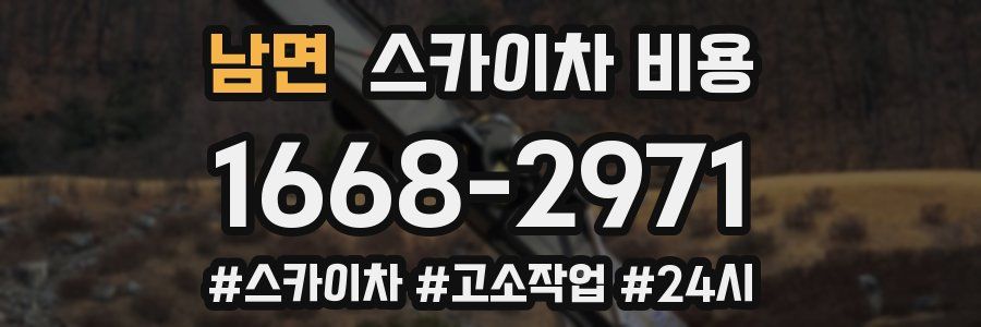 남면 스카이차 비용