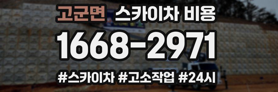 고군면 스카이차 비용