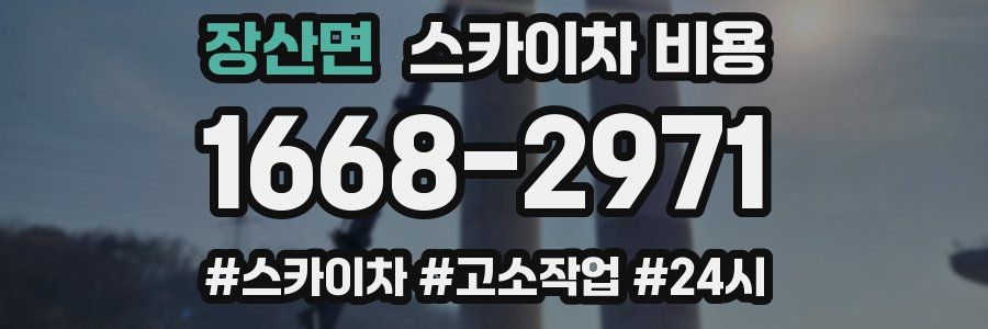 장산면 스카이차 비용