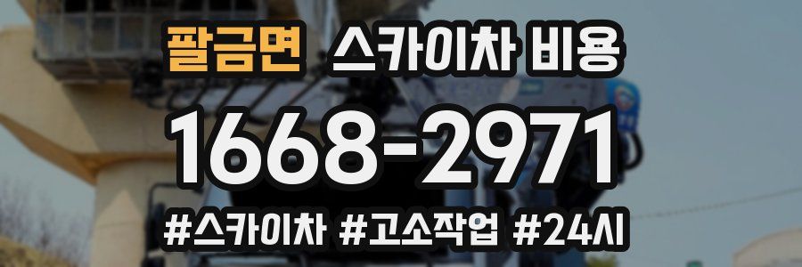 팔금면 스카이차 비용