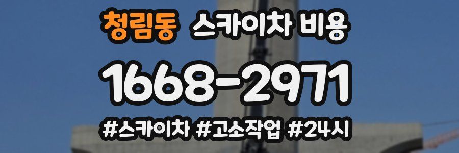 청림동 스카이차 비용