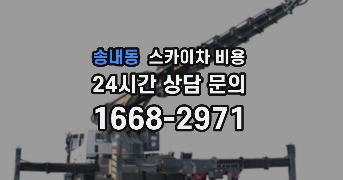 송내동 스카이차 비용