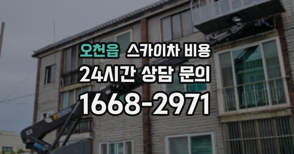 오천읍 스카이차 비용