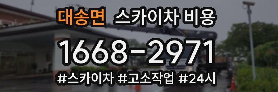 대송면 스카이차 비용