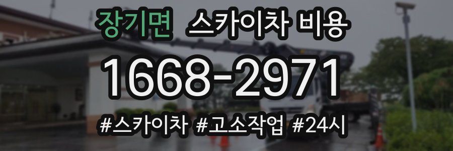 장기면 스카이차 비용