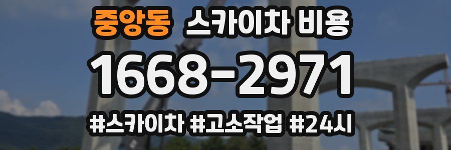 중앙동 스카이차 비용