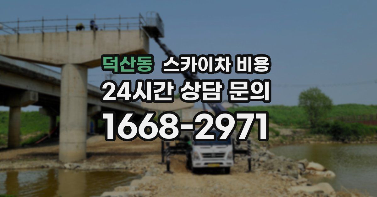 덕산동 스카이차 비용