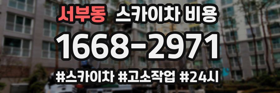 서부동 스카이차 비용