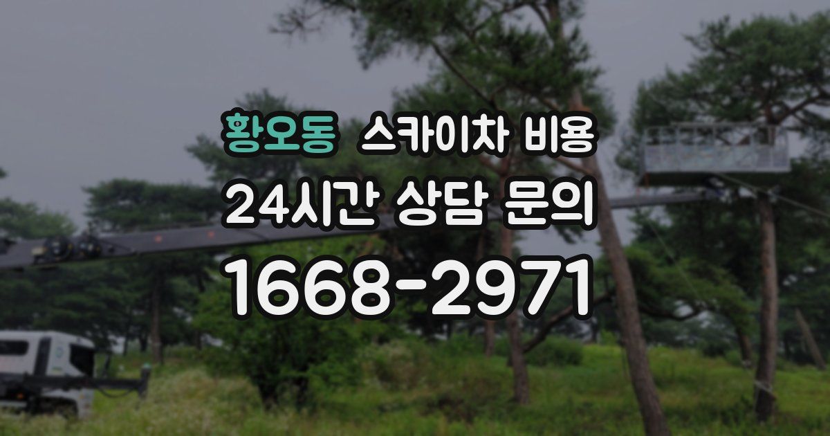 황오동 스카이차 비용