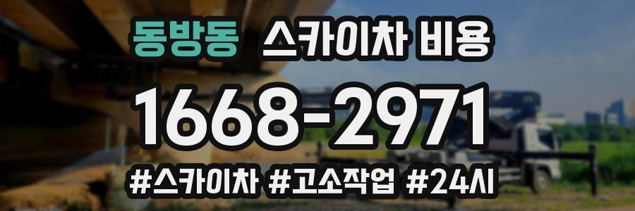 동방동 스카이차 비용