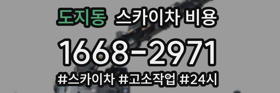 도지동 스카이차 비용