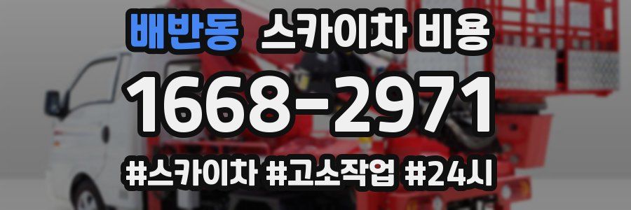 배반동 스카이차 비용