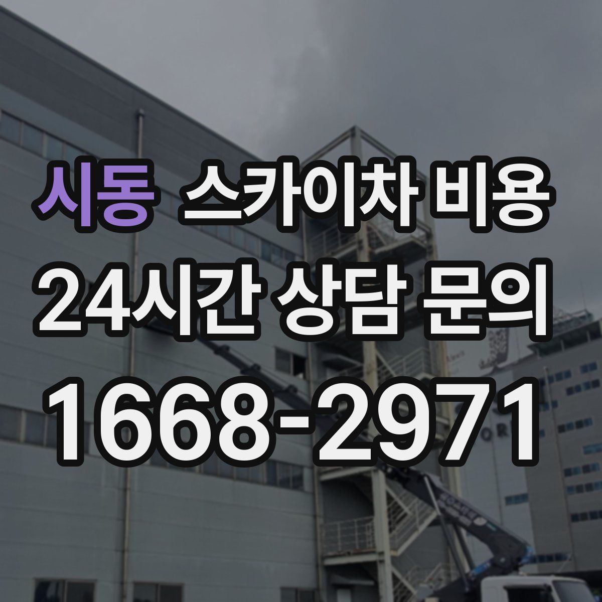 시동 스카이차 비용