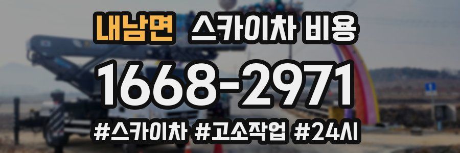 내남면 스카이차 비용