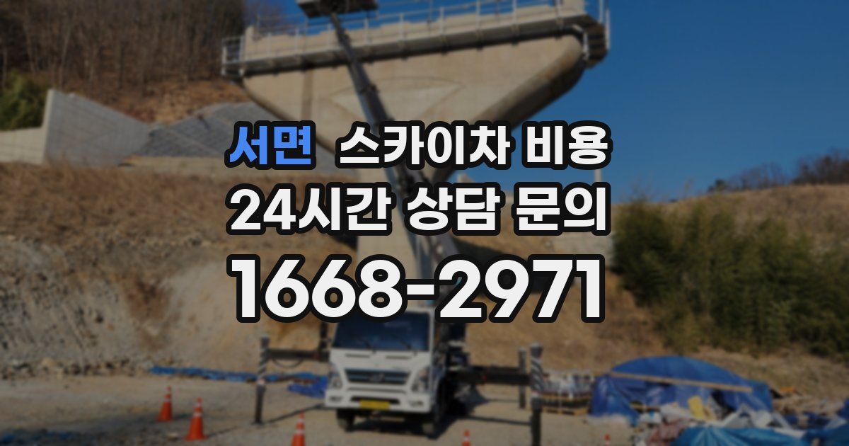 서면 스카이차 비용