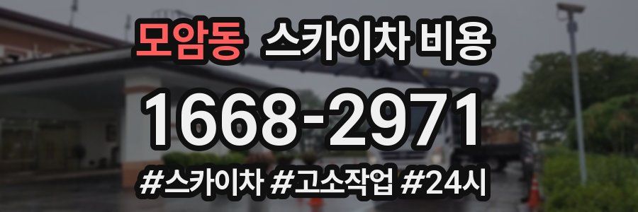 모암동 스카이차 비용
