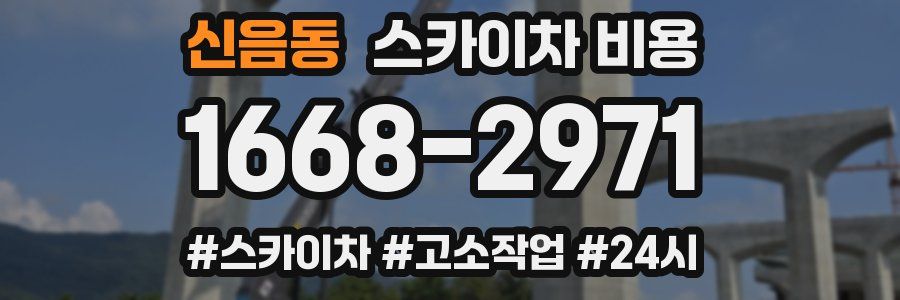 신음동 스카이차 비용