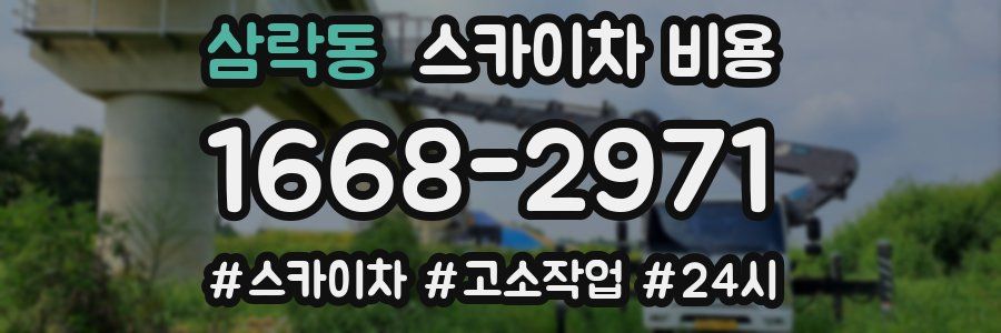 삼락동 스카이차 비용