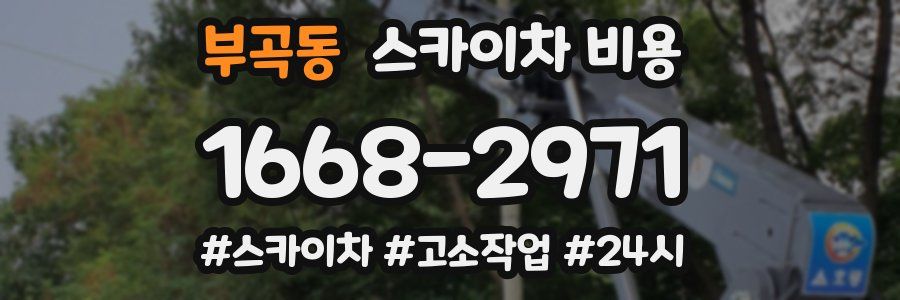 부곡동 스카이차 비용