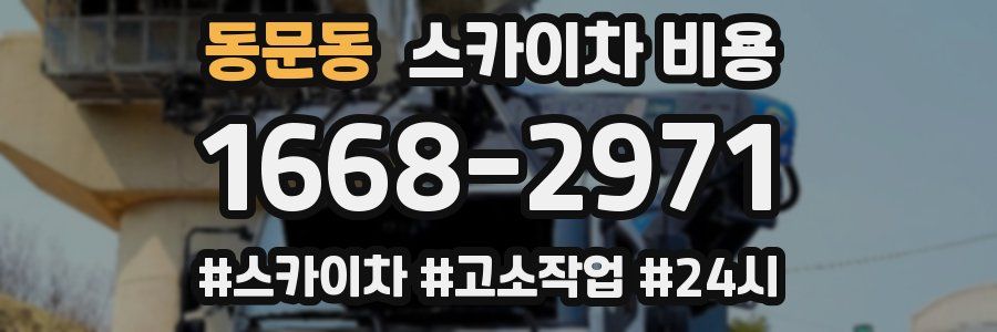 동문동 스카이차 비용