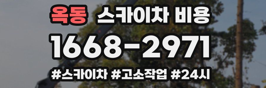 옥동 스카이차 비용