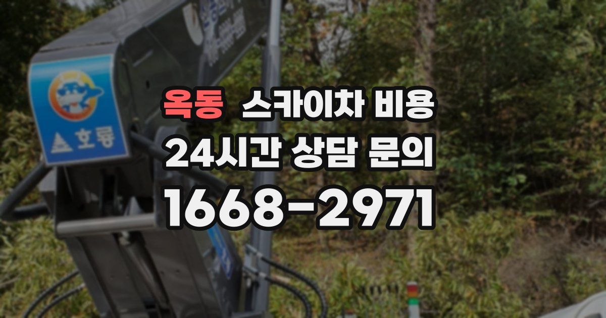 옥동 스카이차 비용