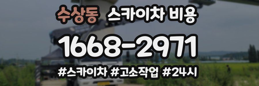 수상동 스카이차 비용