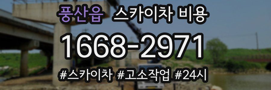 풍산읍 스카이차 비용