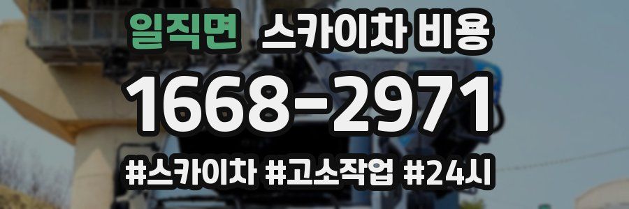 일직면 스카이차 비용