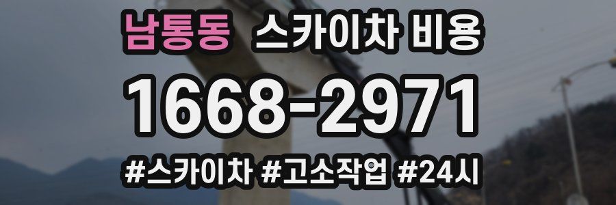 남통동 스카이차 비용