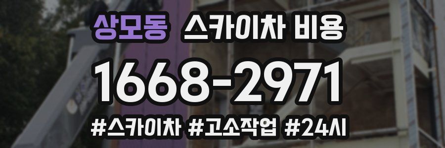 상모동 스카이차 비용